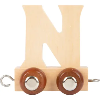 Vláček a vláčkodráha small foot Dřevěný vláček vláčkodráhy abeceda písmeno N