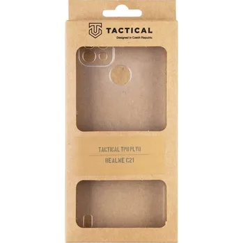 Pouzdro na mobilní telefon Realme C21 silikonové pouzdro Tactical TPU PLYO transparentní