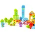 Dřevěná hračka EcoToys Dřevěné naučné kostky město 100 ks