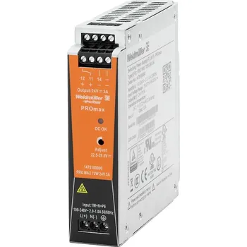 spínaný zdroj WEIDMÜLLER Zdroj Weidmuller PRO MAX 72W 12V 6A 1478220000