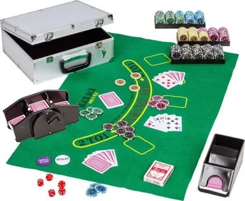 Pokerové sada Tuin Pokerový set 300 žetonů + míchačka karet