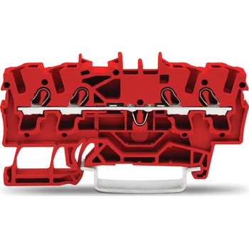 modulární přístroj a rozvaděč WAGO Svorka 2002-1403 4vodičová průchozí 2,5 mm² vhodná pro aplikace Ex e II, červená 2002-1403