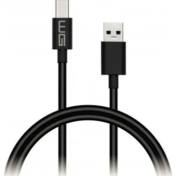 Datový kabel WG USB/USB-C s prodlouženým konektorem 1m (2.1A) Black