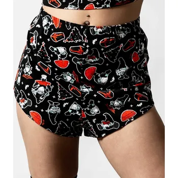 Dámské pyžamo kraťasy dámské (pyžamo) KILLSTAR - Gnomies - Black - L