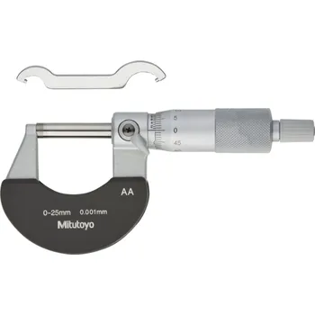 Mikrometr třmenový analogový 0-25/0,001mm, tepelně-izolační plochy (mitu-102-311)