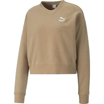 Dámská mikina mikina Puma Classics Crew TR - Dusty Tan L