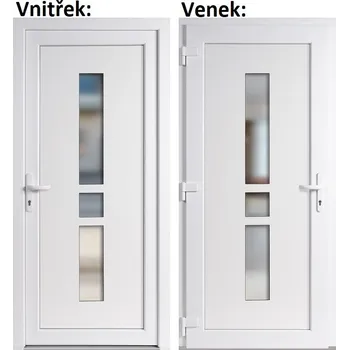 Vchodové dveře SOFT Megan 98x198 cm, levé, otevírání VEN Bílá