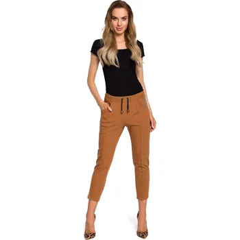 Dámské teplákové kalhoty M411 karamel - MOE karamelová L-40