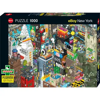 Puzzle Puzzle Heye Newyorské pátrání, 1000 dílků + k objednávce puzzle zdarma