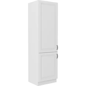 Kuchyňská skříňka Vysoká skříňka pro vestavnou lednici Stilo 60 LO-210 2F Barva korpusu: Bílá, Barva dvířek: Bílá