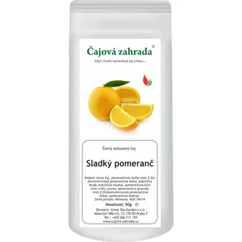 Horký nápoj Čajová zahrada Sladký pomeranč - černý ochucený čaj Varianta: černý čaj 500g