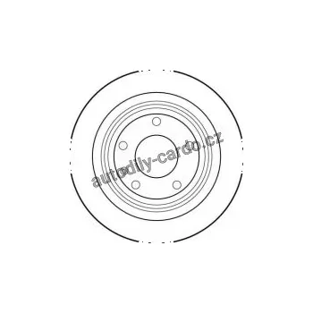 Brzdový kotouč Brzdový kotouč TRW DF1590 - BMW 7 E32