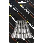 PROTECO hlavice nástrčná 10 mm sada 5 ks s magnetem stopka 1/4"