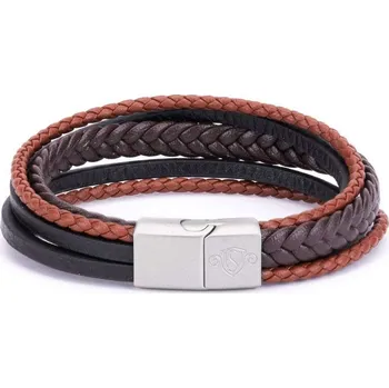 Náramek Solier FA56221SA29 hnědý 20 cm