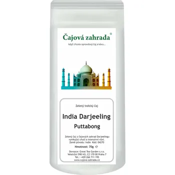 Horký nápoj Čajová zahrada India Darjeeling Puttabong Green - zelený čaj Varianta: zelený čaj 500g