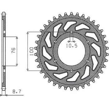 Řetězová sada pro motocykl SUNSTAR rozeta 825 44 / 816 44 SUZUKI GSXR1100, GSXR750 (92-95) (JTR816.44) (řetěz 530) (81644JT) (SUNSTAR rozeta 825 44 / 816 44 SUZUKI GSXR1100, GSXR750 (92-95) (JTR816.44) (řetěz 530) (81644JT))