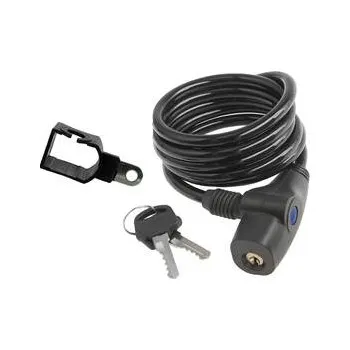 Zámek na kolo zámek 8x1500mm černý (zámek 8x1500mm černý)