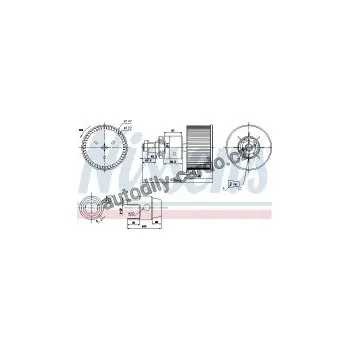 Motor automobilu Vnitřní ventilátor NISSENS 87149