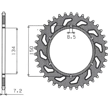 Řetězová sada pro motocykl SUNSTAR rozeta 463 48 KAWASAKI kmX 125 86-03 (JTR463.48) (řetěz 428) (46348JT) (SUNSTAR rozeta 463 48 KAWASAKI kmX 125 86-03 (JTR463.48) (řetěz 428) (46348JT))