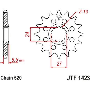 Řetězová sada pro motocykl JT řetězové kolo přední 2192 15 SUZUKI GSXR 1000 09-16 (219215JT) (řetěz 520) konverze (JT řetězové kolo přední 2192 15 SUZUKI GSXR 1000 09-16 (219215JT) (řetěz 520) konverze)