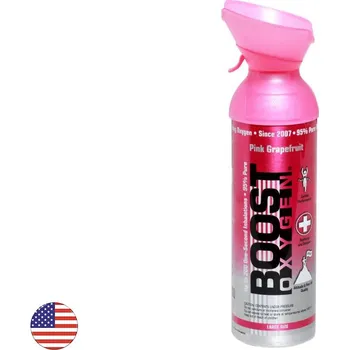 Kyslíková lahev Inhalační kyslík Boost Oxygen Pink Grapefruit - růžový grep (3l, 5l, 9l) Objem: 3 l