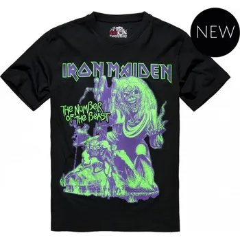 Pánské tričko Triko Brandit Iron Maiden T-Shirt Number of the Beast I - XL