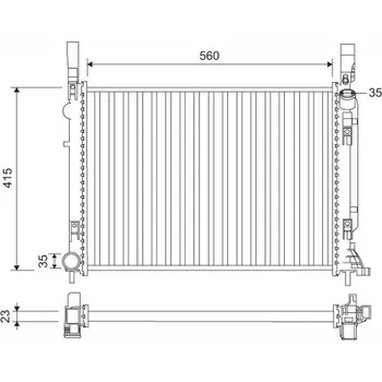 Chladič motoru Chladič, chlazení motoru VALEO 701157