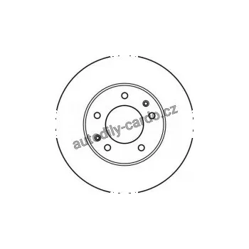 Brzdový kotouč Brzdový kotouč TRW DF2606 - MAZDA