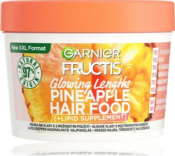 Vlasová regenerace Garnier Fructis Hair Food Pineapple maska na vlasy 400 ml