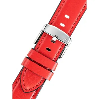 Řemínek na hodinky Kožený řemínek Morellato Croquet 5123C03.082 M, červený, Quick Release