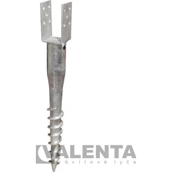 Zemní vrut Vrut zemní kotevní "U" 80-160x100x1000mm/2mm