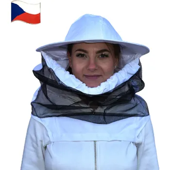 Včelařský klobouk s protažením na ruce - PROFI (Klobouk včelařský bavlněný - CZ)