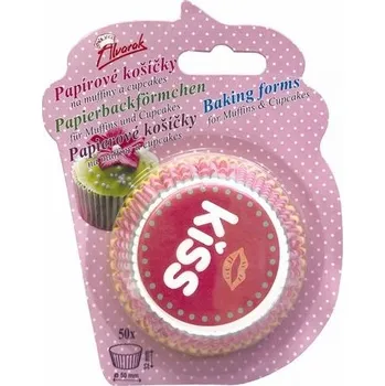Potravinová fólie Papírové košíčky na Muffiny a cupcakes 50ks č. Muf-25