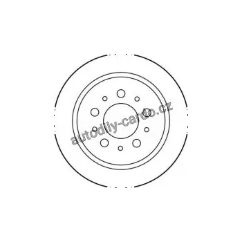 Brzdový kotouč Brzdový kotouč TRW DF1695 - VOLVO 740