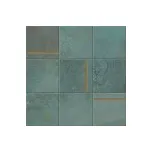 dlažba Alchemy trace mint composizione N brass decor 30x30 cm rektifikovaná matná