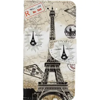 Pouzdro na mobilní telefon Obal iPhone SE 2020 knížkový Paris 2 (kryt neboli pouzdro na iPhone SE 2020)