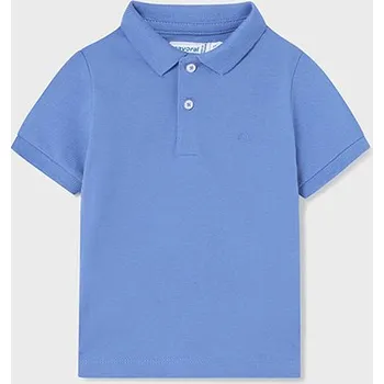 Triko polo s krátkým rukávem basic modré BABY Mayoral velikost: 80 (12 měsíců)