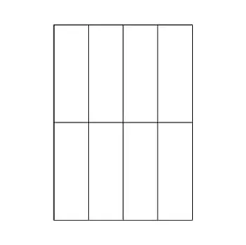 Samolepící etiketa Samolepicí bílé etikety 52,5 x 148,5 mm, A4 (100 ks)
