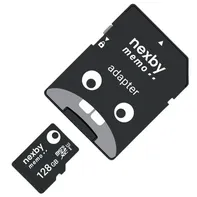 Nexby microSDXC 128 GB Class 10 UHS-I U3 + adaptér