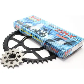 Řetězová sada pro motocykl Řetězová sada D.I.D + SUPERSPROX řady ZVM-X ve zlaté barvě DID-504-013