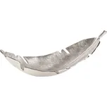 Mísa dekorační LEAF II 62 CM stříbrná