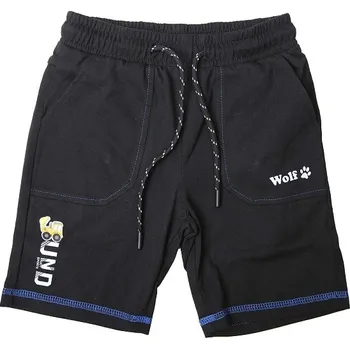 Chlapecké kraťasy CHLAPECKÉ ŠORTKY černé Wolf T2336