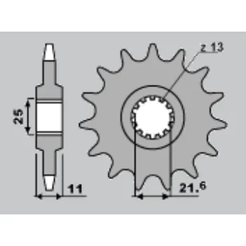 Řetězová sada pro motocykl CHT řetězové kolo přední 580 17 (A4250580170) YAMAHA FZ6 04-10, R6 99-14 (řetěz 530) (CHT řetězové kolo přední 580 17 (A4250580170) YAMAHA FZ6 04-10, R6 99-14 (řetěz 530))