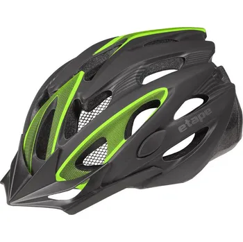 Cyklistická přilba Přilba Etape Biker černozelená, Barva Černozelená, Velikost 58 - 61 cm