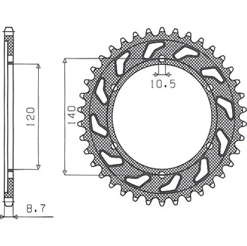 Řetězová sada pro motocykl SUNSTAR rozeta 498 38 SUZUKI GSXR 1300 (99-07) (JTR499.38) (řetěz 530) (49838JT) (SUNSTAR rozeta 498 38 SUZUKI GSXR 1300 (99-07) (JTR499.38) (řetěz 530) (49838JT))