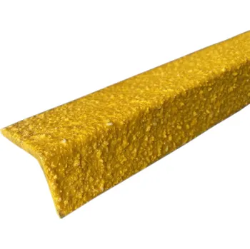 Stavební profil Sklolaminátová schodová hrana 800 x 70 x 30 mm, žlutá