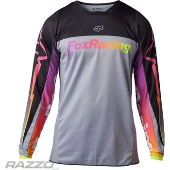 Moto oblečení Dětský dres na motokros FOX 180 Jersey Youth Statk Steel Grey 2023 KL