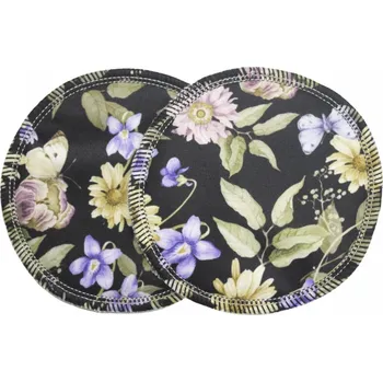 Menstruační vložka Breberky BIO vložky do podprsenky - NOČNÍ ZAHRADA (PUL)