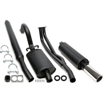 Autodíl TA Technix sportovní výfuk Opel Manta B (75 - 88), 1x 80 mm rovná nerezová koncovka s pertlem