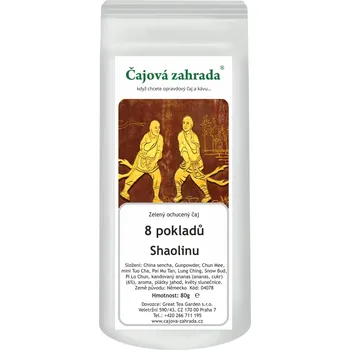 Čaj Čajová zahrada 8 pokladů Shaolinu - zelený ochucený čaj Varianta: zelený čaj 500g